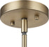 65475 1-Light GLOBE Electric Pendant Light Fixture, Matte Brass, Textured Socket, Dining Room Fixture, Kitchen Island