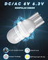 Keiurot T10 555 Bulb, 194 DC AC 6V 6.3V for Pinball, Warm White Nonpolarity, Pack of 10