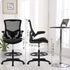 PayLessHere Drafting Chair Ergonomic Tall Office Chair Standing Desk Chair with Flip Up Arms Foot Rest Back Support
