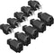 Treela 5 Sets Extension Cord Plug Replacement - 125V 15A 2 Pole 3 Wire Male Plug and Female Connector Replacement