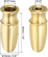 1.6" 1 Set 1/4-27 PATIKIL Tall Brass Lamp Finials Cap Knob, Lamp Screw Holder Tapped for Table and Floor Lamp Shade