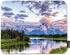 Mountain Nature Mouse Pad Grand Snowy Mountains Lake Tree Landscape, Non-slip Rubber Base Mousepad for Computer, Laptop