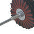 YXQ Abrasive Cloth Flap Wheel Sander, 120 Grit 1/4-Inch Aluminum Oxide Shank