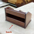 N Desk Organizer Wood with Small Drawer for Office and Home, Remote Control Holder, Pencil Holder