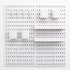 Pegboard Combination Kit, Wall Organizer, 25.2" x 25.2" White Pegboard with 20 Accessories for Home, Office, Gaming