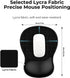 EooCoo Ergonomic Mouse Pad with Gel Wrist Rest Support, Middle Concave Design for Natural Wrist Alignment, Non-Slip