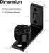 Sliding Barn Door Floor Guide Wall Mount Hardware with Adjustable Stay Rollers, Smooth Wheels, Black 2 Pack