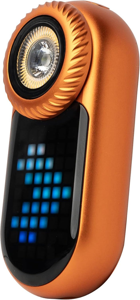 LOOPDOT EDC Flashlight Rechargeable Small and Powerful LED Flashlight with RGB Pixel