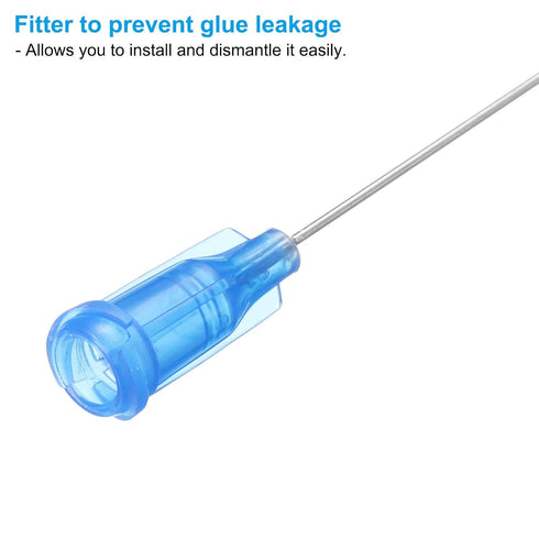 PATIKIL 22Ga x 2 Inch Dispensing Needle Tips, 10Pcs Blunt Tips with Luer Lock for Glue Oil Applicator