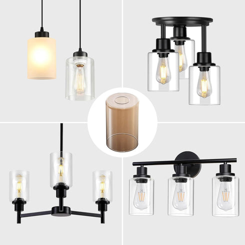 WEIYOUDJ 4.72 6 IN,E26 1-5/8 Inch Diameter IN, Tall Base Fitter,Wall lamps or Pendant Lamps Replace Lampshades