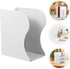 Ipetboom Large White Desk Bookends - Heavy Duty Bookshelf Organizer for Home and Office