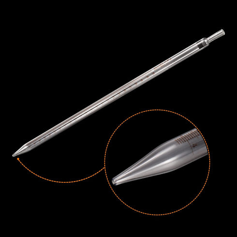 PATIKIL 50ml Graduated Dropper Pipettes, 1 Pcs Reusable Borosilicate Glass for Liquid Transfer