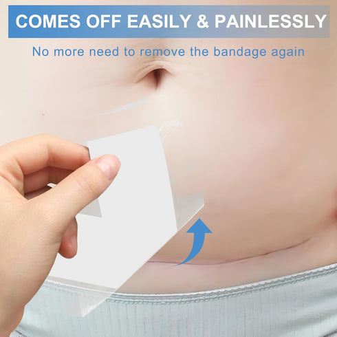 luanerl 30 Pack 4"x10" Waterproof Adhesive Island Dressing for Post-Surgery Recovery | Sterile Bordered Gauze Bandages