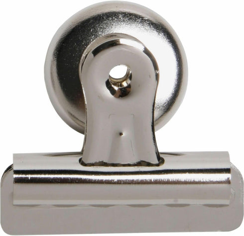 Business Source 58505 Bulldog Clip - Magnetic Back, Size 2, 2-1/4-Inch W, 11/32-Inch Cap.