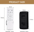 Lioaeust 6-Speed 90-265V(English Ceiling Fan Remote Control Kit with Light Receiver Controller, Frequency Conversion