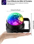 Luditek Sound Activated Party Lights with Remote DJ Lighting, Disco Ball Strobe Stage Light for Home Room Dance Parties