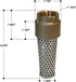 Merrill MFG FVNL100 1" No-Lead Brass Foot Valve - 710 Series, 1" Female Connection
