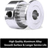GT2 20 Teeth 5mm Bore Timing Pulley Aluminum Synchronous Wheel, Compatible with RepRap 3D Printer Prusa i3, 5pcs