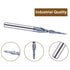 SpeTool Tapered Ball Nose Spiral Router Bit, 1.0mm Tip Diameter (0.5mm Radius) 4.82 Deg for CNC Milling Engraver