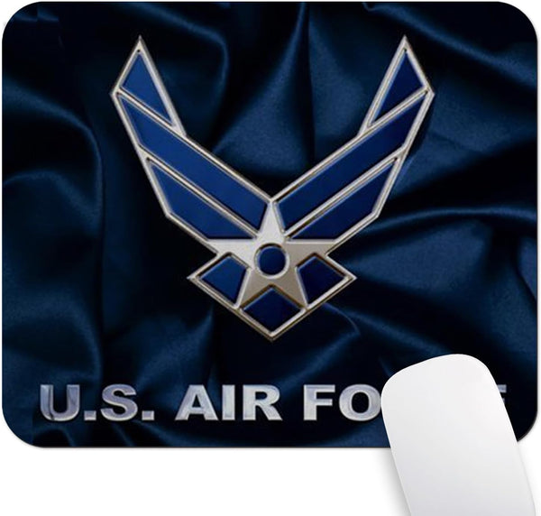 US Air Force Personalized Custom Gaming Mousepad, Rectangle Navy Blue Mouse Pad Office Accessory and Gift