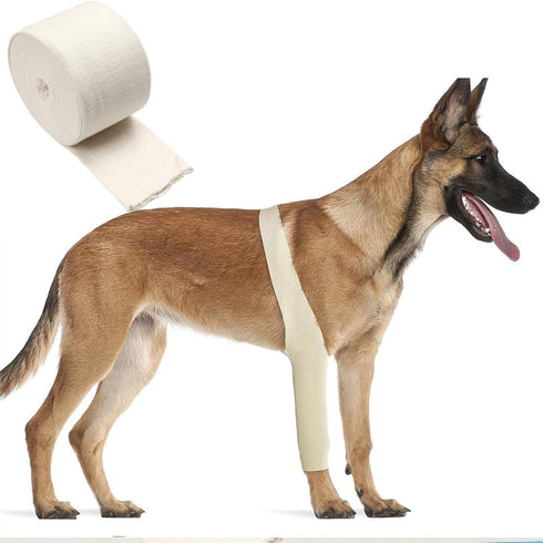 CUNQN 3in 26ft Tubular Bandages Elastic Support Bandage Size D Washable Compression Bandage Compression Wrap Roll