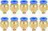 PC4-M5 Push to Connect Fittings, 4mm Tube OD x M5 Thread, Straight Pneumatic Quick Fitting (10Pcs)