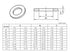 SAE 304-Stainless Steel Flat Washers Assortment Kit: 1/4" to 1/2" Sizes