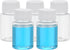 PATIKIL 5 Pcs 40ml Transparent Reagent Bottles, PET Wide Mouth Round Bottles with Screw Cap for Lab Storage