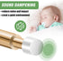KOLAKO Wall Mount Door Stoppers, 4.4 Inch Spring Loaded Door Stops Bumper with White Rubber Tip