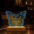SANDJEST Memorial Butterfly Night Light - Sympathy Gifts for Loss of Loved One - Those We Love Don't Go Away Acrylic