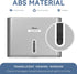 Commercial Paper Towel Dispenser Wall Mount, Adhesive No Drilling Multifold Trifold C Fold Hand Towel Dispenser,Silver