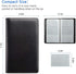 Sooez Leather Business Card Book Holder, 240 Card Capacity PU Organizer (Purple)