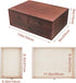 Wood Desktop Organizer, Wooden Storage Cabinet with 3 Drawers for Home Office Supplies, 13 * 9 * 6in