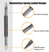 2 Pcs Dual Head Nail Setter, 3/32 and 1/8 Spring Loaded Nail Set Hammerless Double Ended Nail Punch Tool.