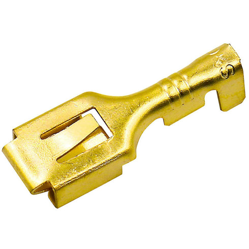 Baomain 1/4 inch Female Spade Quick Splice Crimp Terminals, Non Insulated, Pack of 100