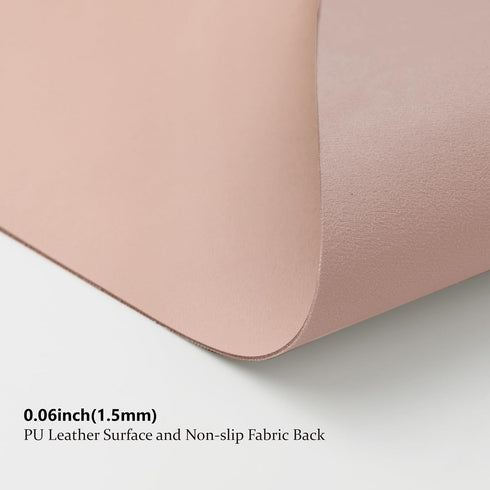 Leather Desk Mat - Non-Slip PU Desk Pad for Office and Home, Desk Organization and Accessories, Ideal for Large Mouse