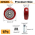 1Pc 3.5 Inch 3.5" 1.26" 3/8" Push Cart Wheels, x PU Caster Wheels Bearings Repair Kits with Axle, Heavy Duty