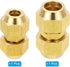 PATIKIL Pipe Extension Joint Connector Set | 2Pcs Free Welding AC Copper Pipe Coupling Adapter for Refrigeration HVAC