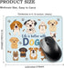 Life Is Better with Dogs Rectangular Mouse Pad, Cute Dog Mouse Mat Gift for Women Sister Friend Coworker Dog Lover Dog Mom, Christmas Birthday Gift for Dog Mom, New Job Gift for Daughter by Juoqg