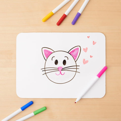 Juvale 12 Pack Double Sided Small Dry Erase White Boards with Lines, Whiteboards for Students and Classroom Supplies