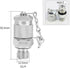 Walfront G1/4-M16x2 Hydraulic Test Adapter Hose Fitting - High Pressure Measuring Point Coupling