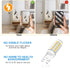 G9 Bulb 4W, 40W 450LM, 360 Non-dimmable, 5000K 120V, (6 Pack) LED Halogen Equivalent, Beam Angle Energy Saving, Cool