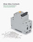 Ground Fault Circuit Breaker, 10 Amp 120V AC, DIN Rail Mount, Thermal-Magnetic Trip Protection