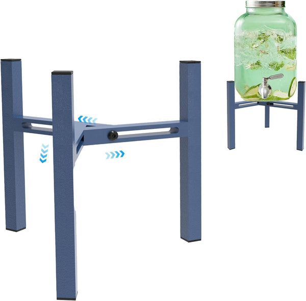 Drawinsage Adjustable Metal Drink Dispenser Stand Holder for 1-1.5 Gallon, Stable Beverage-Dispenser Stand