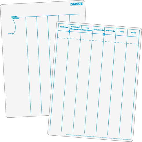 Multi-Digit Computation Dry Erase Board Set, 6 Boards