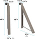 HOLDN’ STORAGE Over The Door Hanger, Single Foldable Rack Organizer for Coats, Clothes & Towels, Satin Nickel
