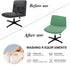 WYLEBER Armless Stretch Chair Covers,Swivel Criss Cross Chair Covers Slipcovers,Mid Back Wide Seat Office Desk Accent