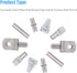DYWISHKEY 5 100PCS Styles Shelf Pins Kit, Nickel Plated Shelf Bracket Pegs Cabinet Furniture Shelf Pins Support