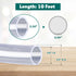 10 Feet - 3/8" ID x 1/2" OD Clear Vinyl Tubing, Flexible PVC Plastic Hose, BPA Free and Non Toxic