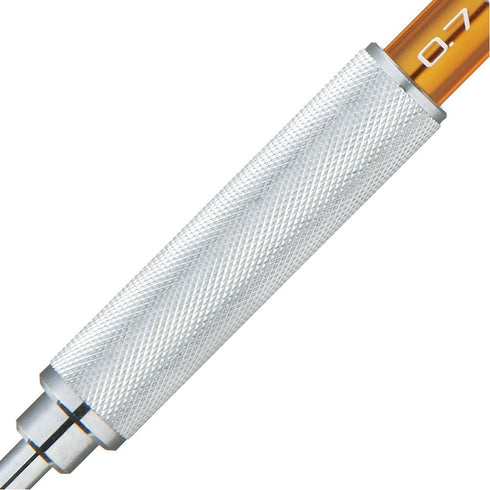 Uni M71010.26 Shift Pipe Lock Drafting 0.7mm Pencil, Silver Body with Orange Accent (M71010.26) by Uni-Ball